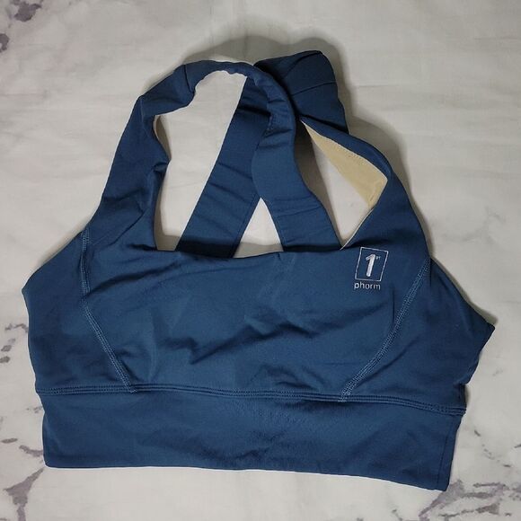 1st Phorm Blue Sports Bra - Picture 1 of 4